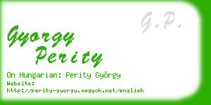 gyorgy perity business card